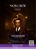 The Enforcer Medium Dark Coffee Blend: 1lb Delivering Bold Flavor with a Smooth Finish
