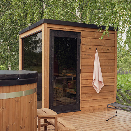 ThermaSol Nordic Dawn Sauna Cabin - Fully Assembled Outdoor Sauna