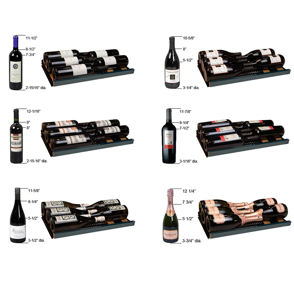 Allavino Reserva Series 134 Bottle Shallow Side-by-Side Wine Refrigerators