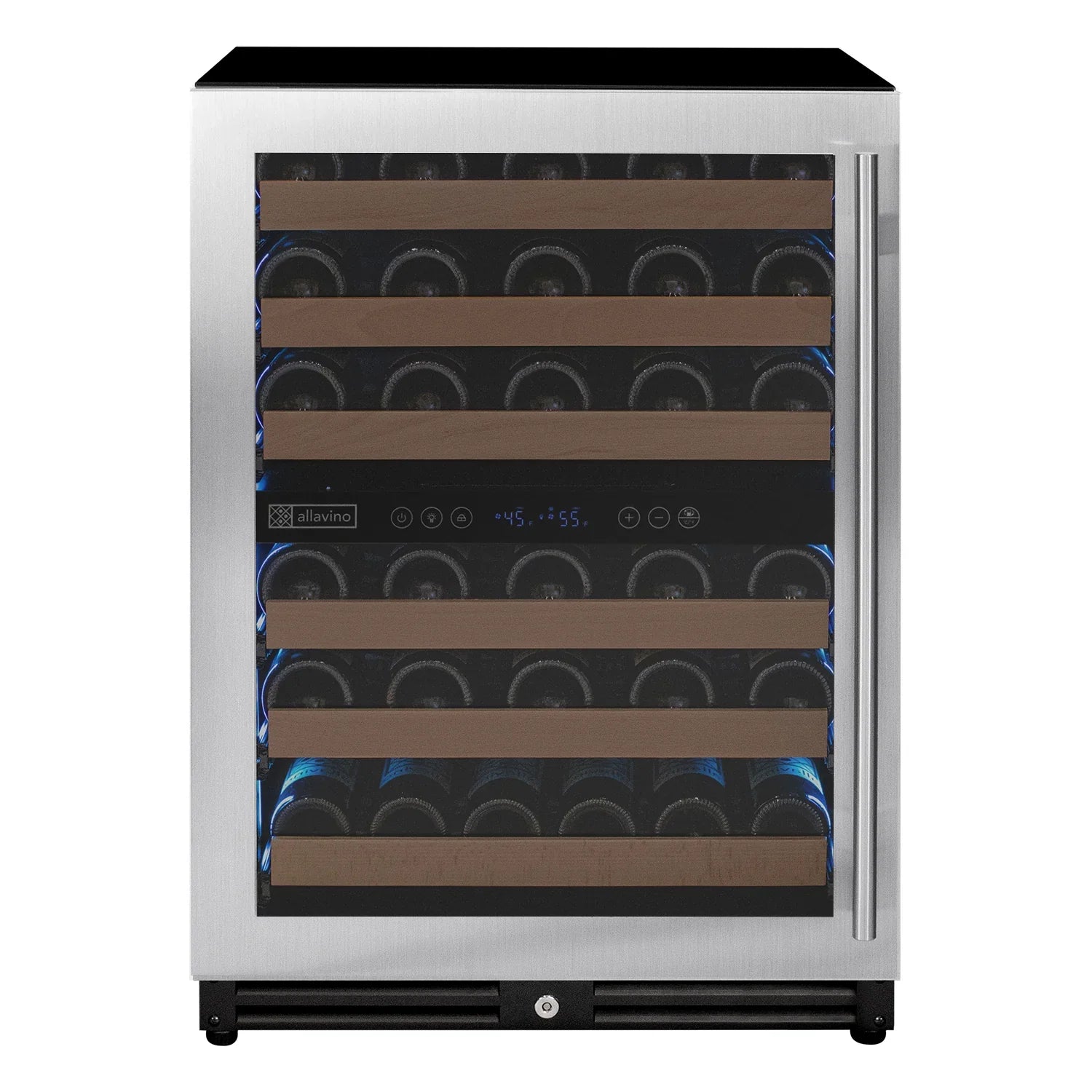 Allavino Reserva Series 51 Bottle Undercounter Wine Refrigerator Cooler with Stainless Steel Door