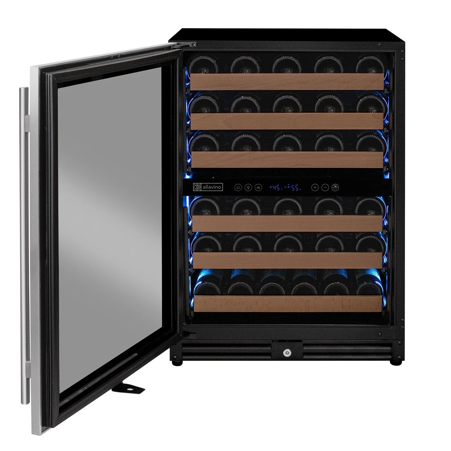 Allavino Reserva Series 51 Bottle Undercounter Wine Refrigerator Cooler with Stainless Steel Door