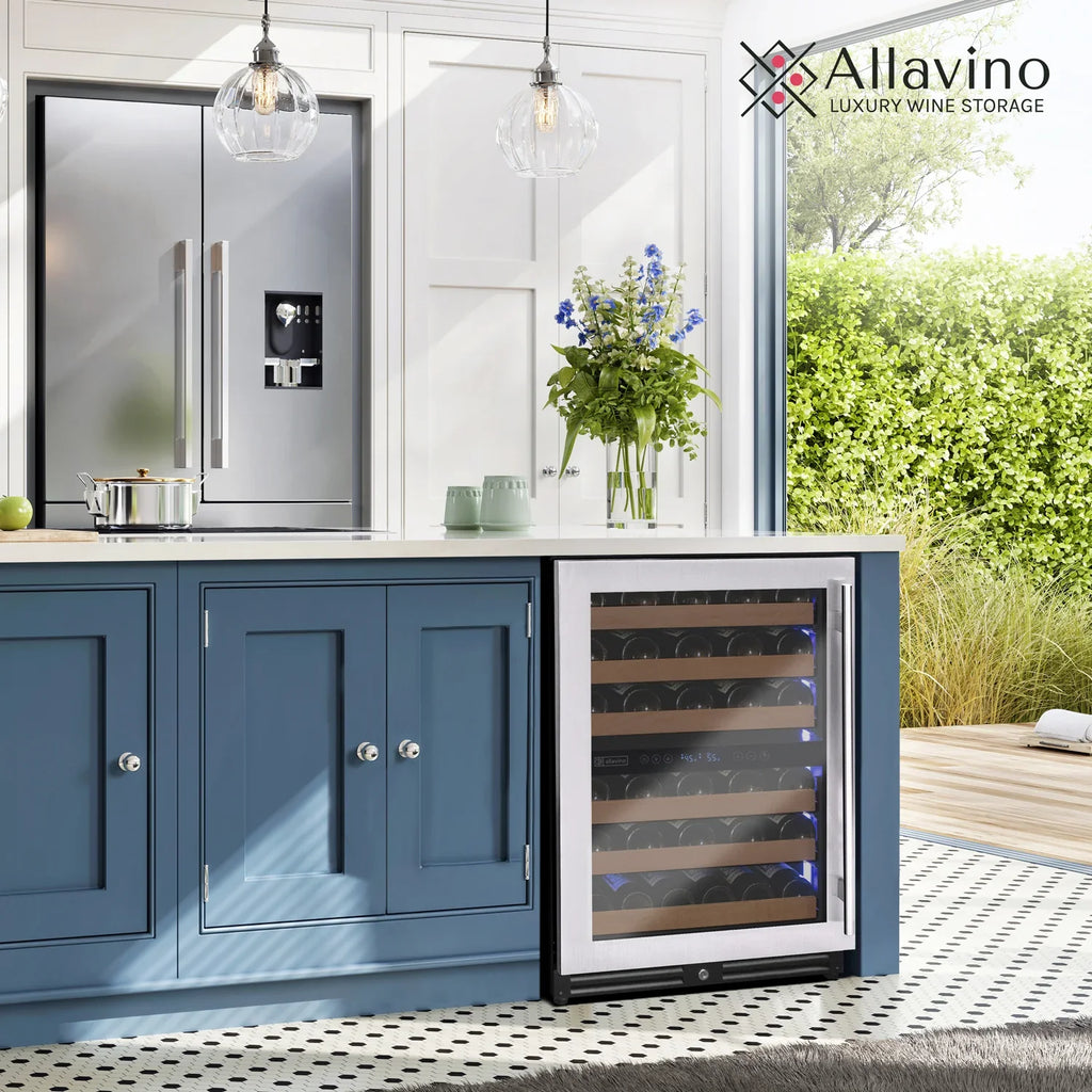 Allavino Reserva Series 51 Bottle Undercounter Wine Refrigerator Cooler with Stainless Steel Door