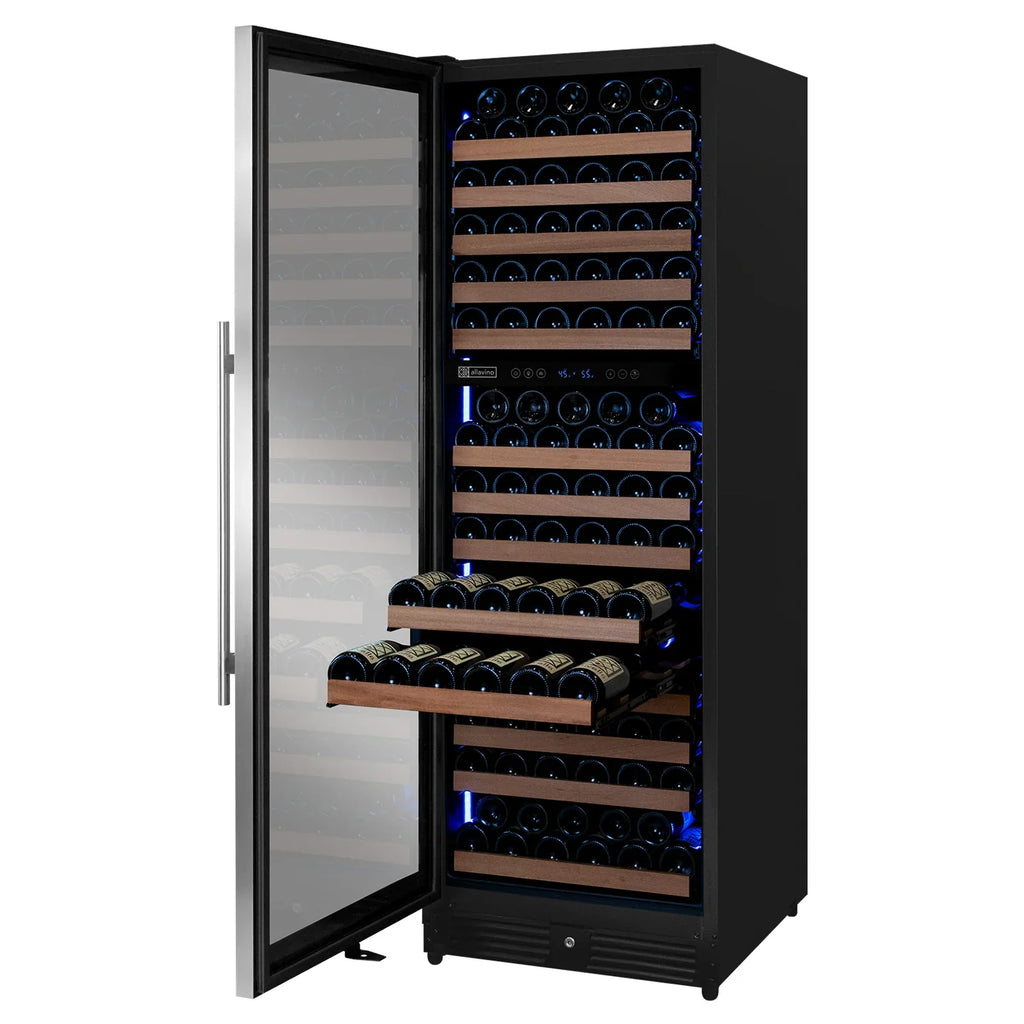 Allavino Reserva Series 172 Bottle Dual Zone Built-in Wine Refrigerator with Stainless Steel Door