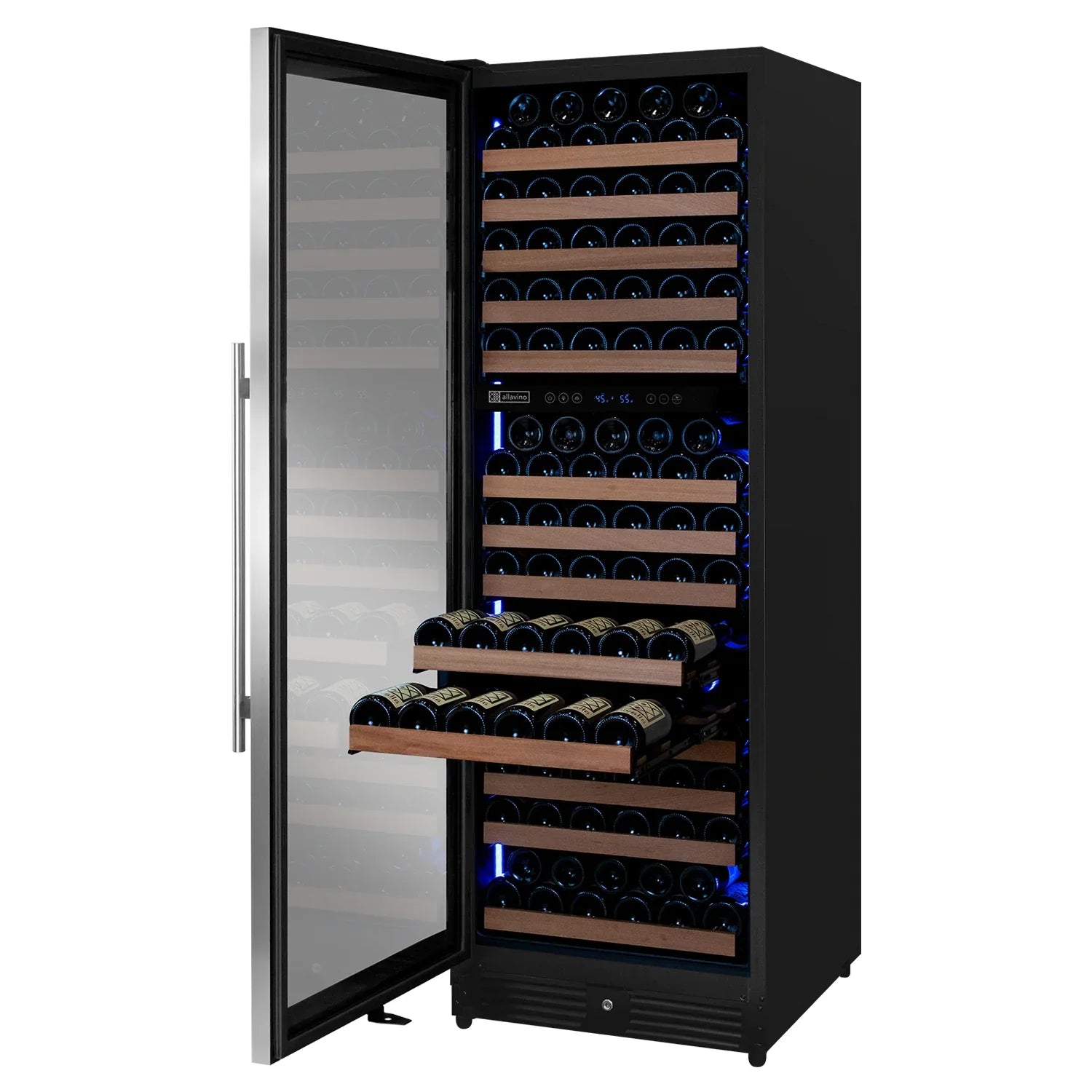 Allavino Reserva Series 172 Bottle Dual Zone Built-in Wine Refrigerator with Stainless Steel Door