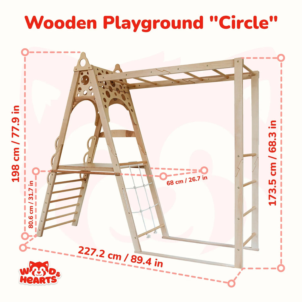 Wooden Playground by Wood and Hearts