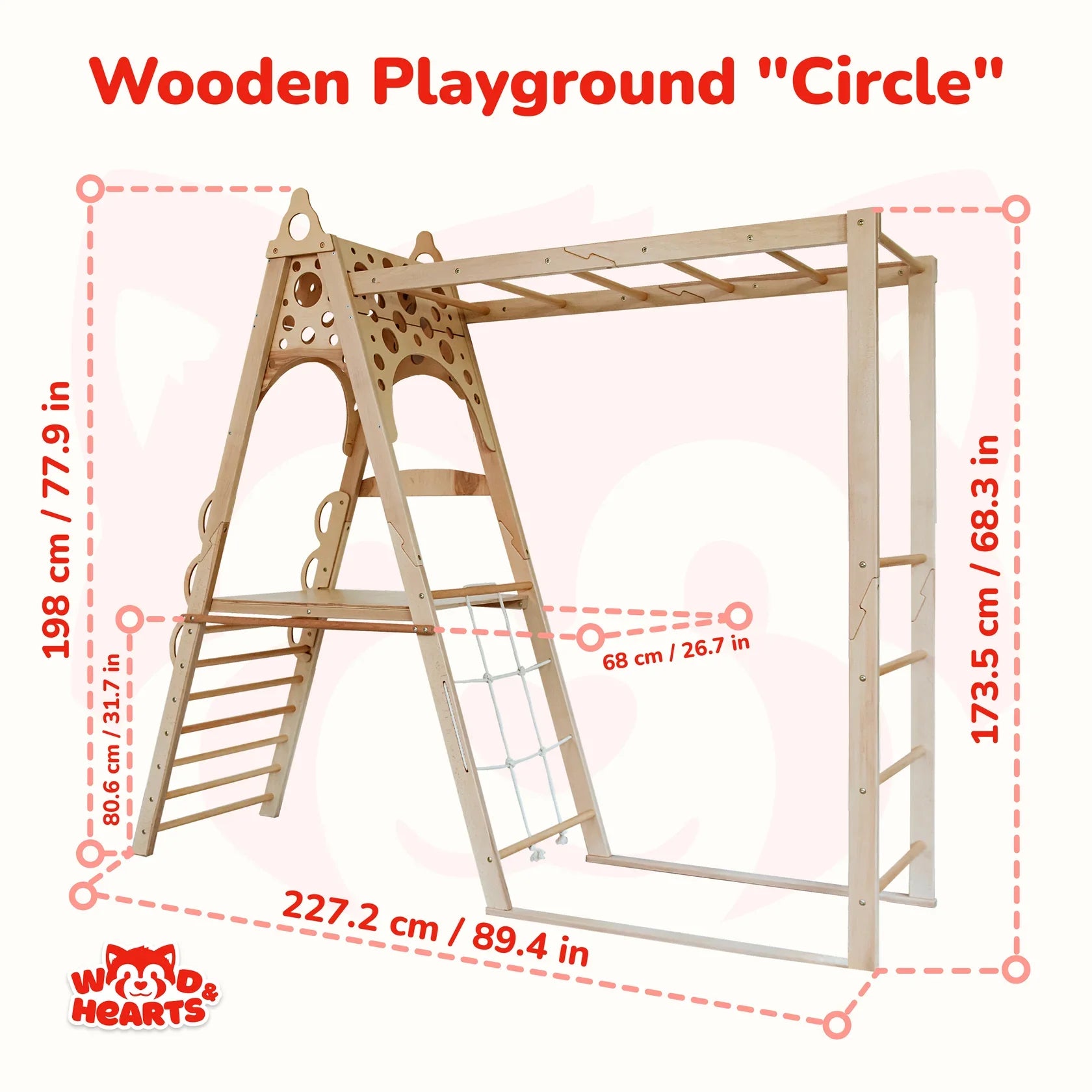Wooden Playground by Wood and Hearts