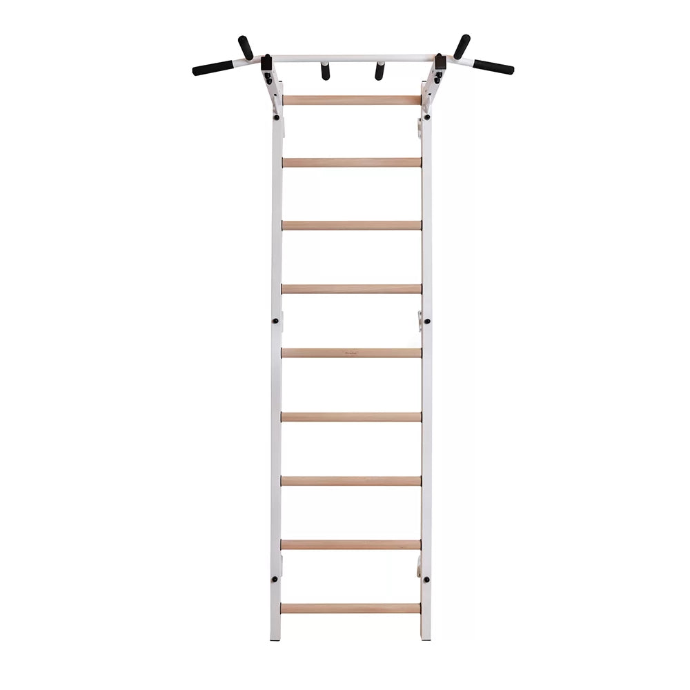 BenchK 721 Exercise Rehabilitation Wooden Wall Bars with Gymnastic Accessories