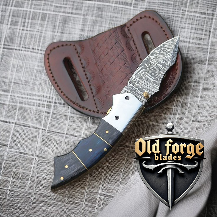 Good EDC Pocket Knife – Handmade Damascus Steel