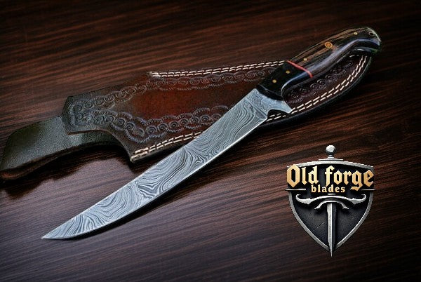 Handmade Damascus Fillet Knife 13” Full Tang