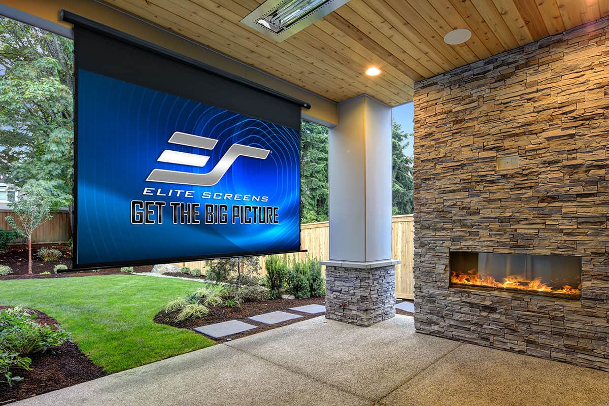 Elite Screens Yard Master Manual Tension Series Outdoor Projector Screen