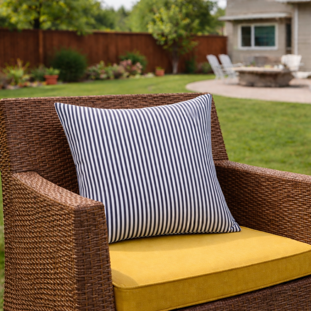 2 Pack Outdoor Throw Pillows, Waterproof & Fade-Resistant Patio Cushions