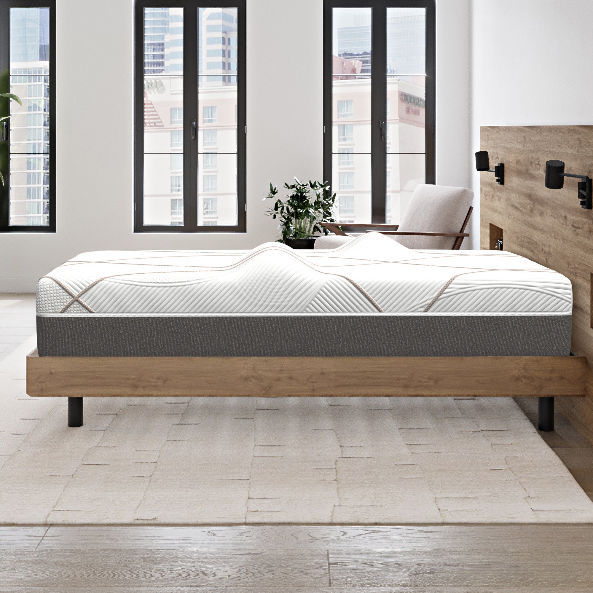 Ghostbed Massage Mattress Hybrid Profile