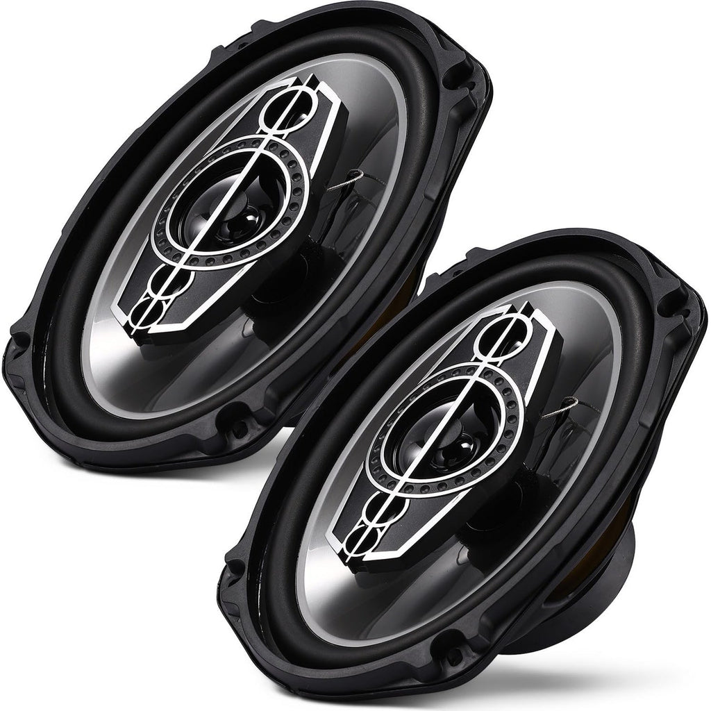 6 X 9 Coaxial Audio Speakers (Pair) 5-way 1000W Peak 4 Ohm Coaxial Tweeters Door Speakers