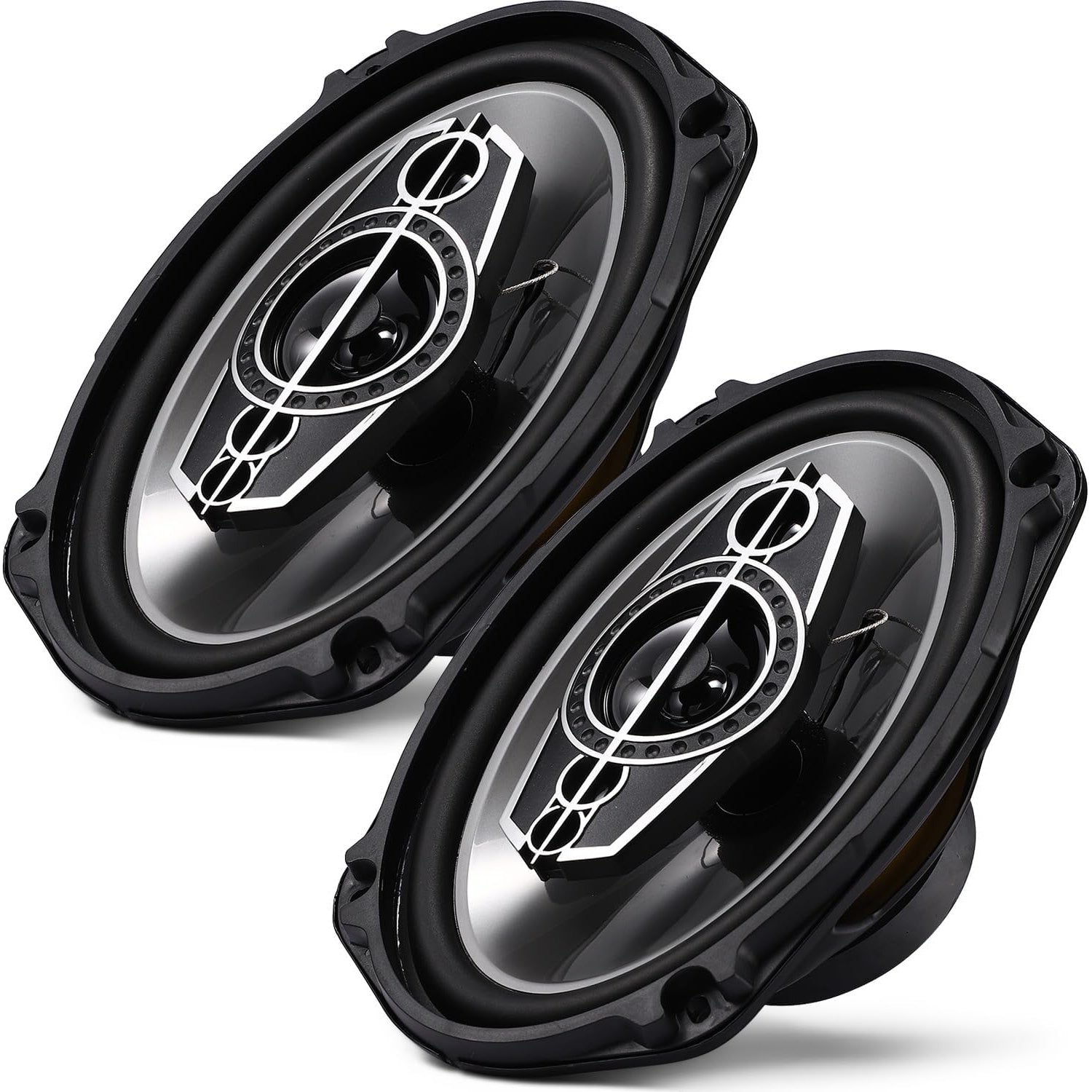6 X 9 Coaxial Audio Speakers (Pair) 5-way 1000W Peak 4 Ohm Coaxial Tweeters Door Speakers