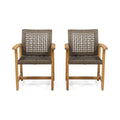 Hampton Outdoor Dining Chair Set of 2 - Brown