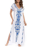Women's Beach Blouse Print Beach Dress