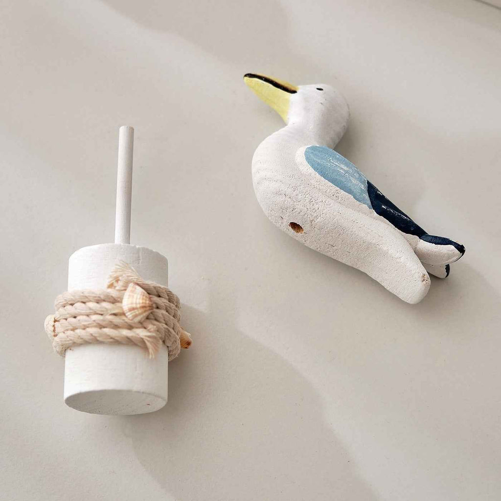 Mediterranean-style Tree Stump Ornaments Nautical-themed Home Decor Items