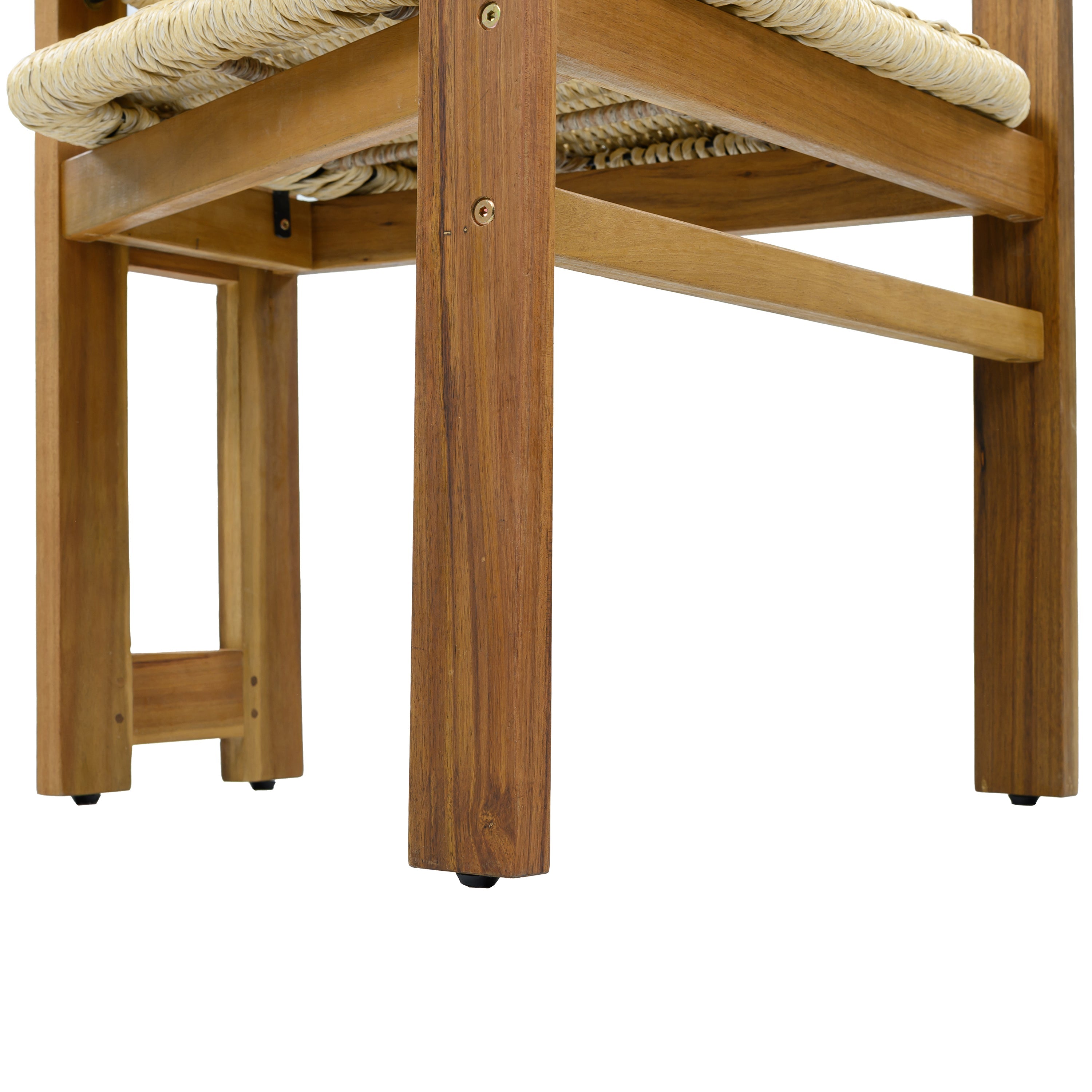 Outdoor Woven Rattan Chair Set Two Accent Chairs