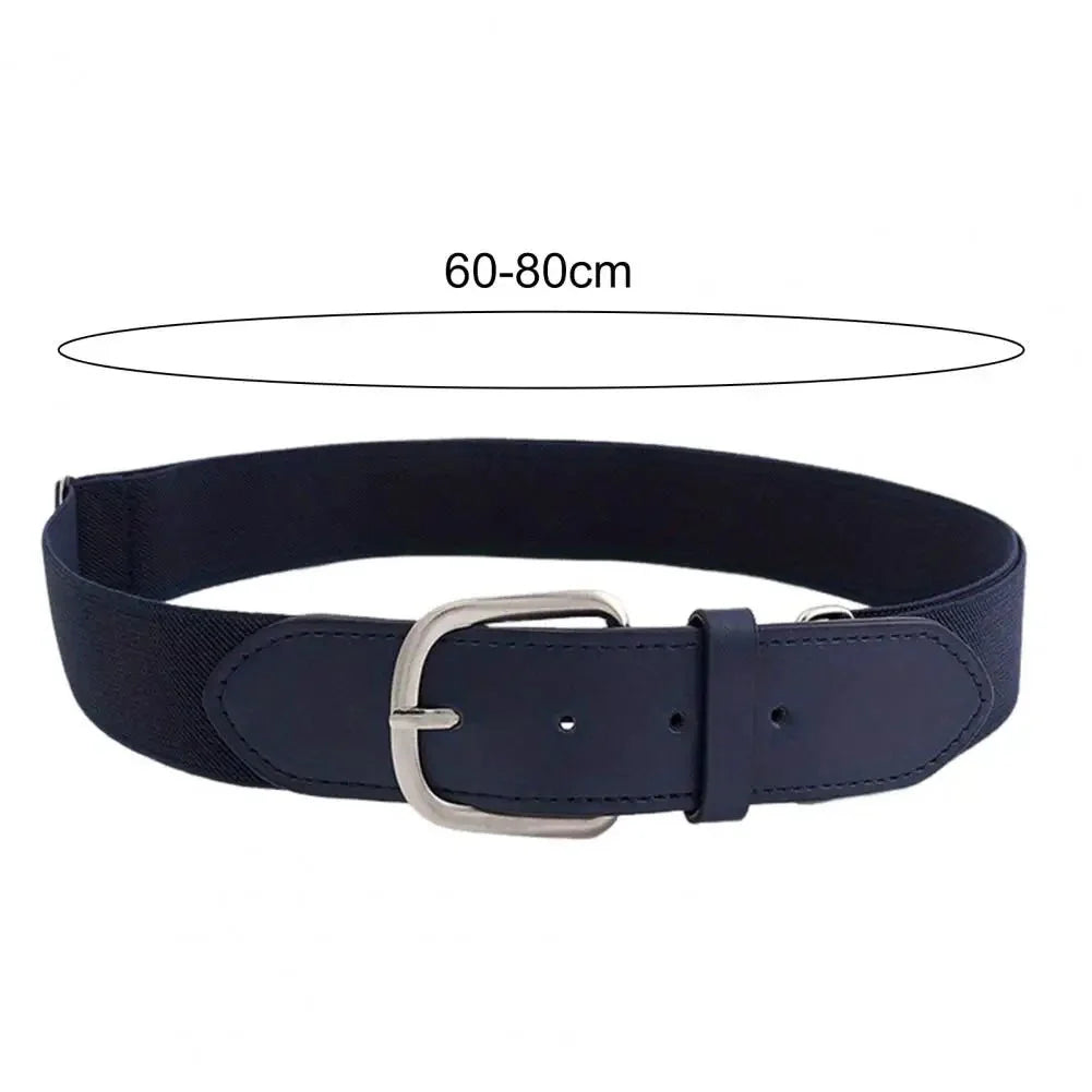Adjustable Elastic Baseball and Softball Belt with Alloy Buckle