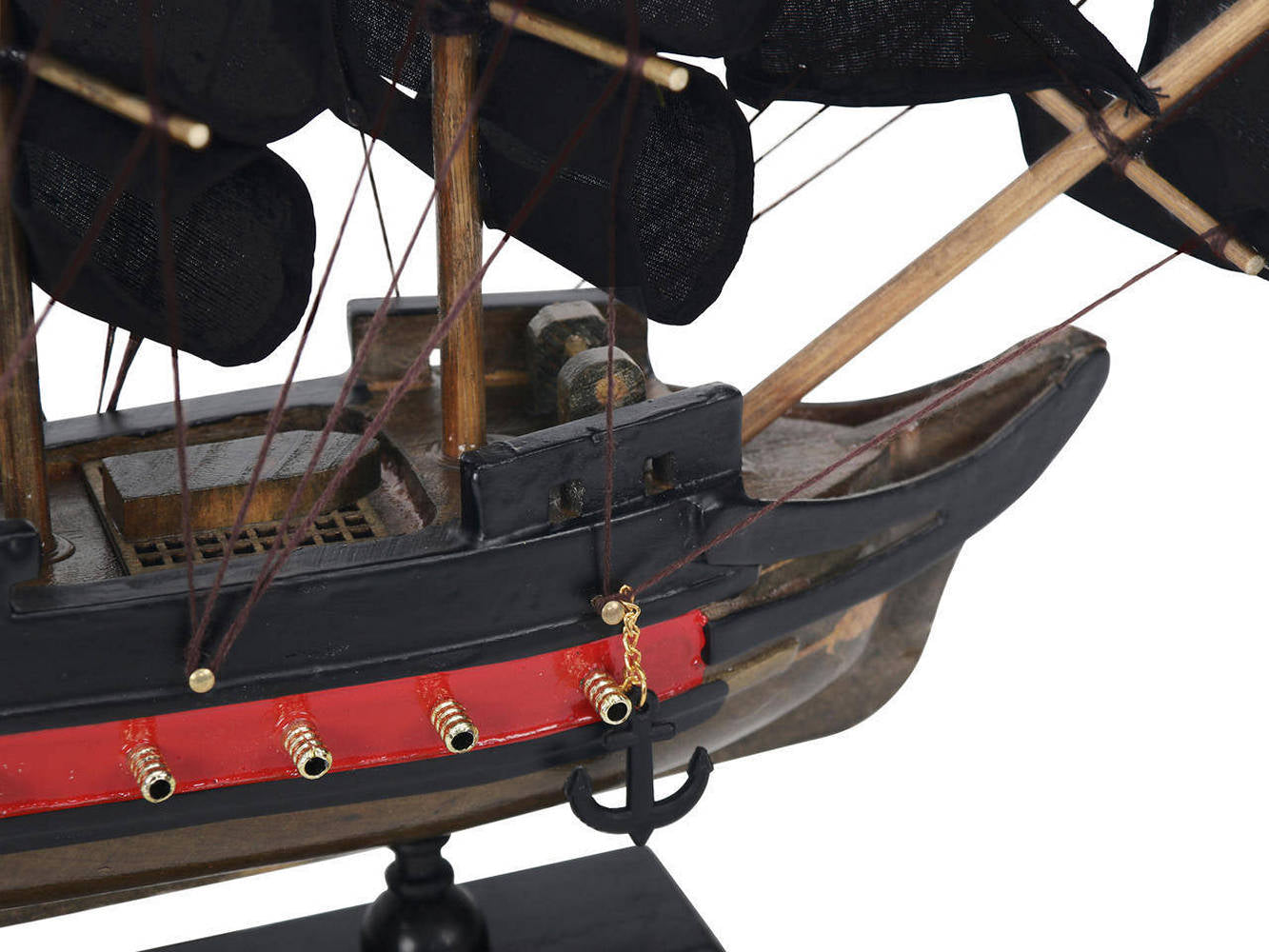 Wooden Captain Kidds Adventure Galley Black Sails Limited Model Pirate Ship 12""