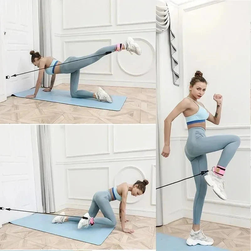 Ankle Strap Resistance Bands Set – Gym & Home Workout Equipment