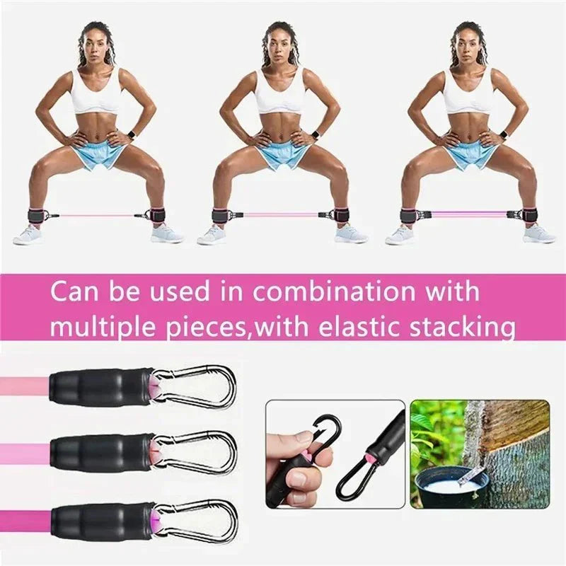 Ankle Strap Resistance Bands Set – Gym & Home Workout Equipment