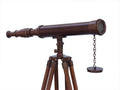 Floor Standing Antique Copper Harbor Master Telescope 50""