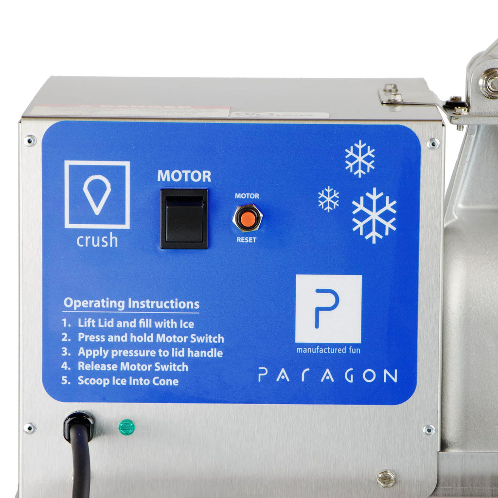 Arctic Blast Snow Cone Machine with Cart by Paragon Concessions