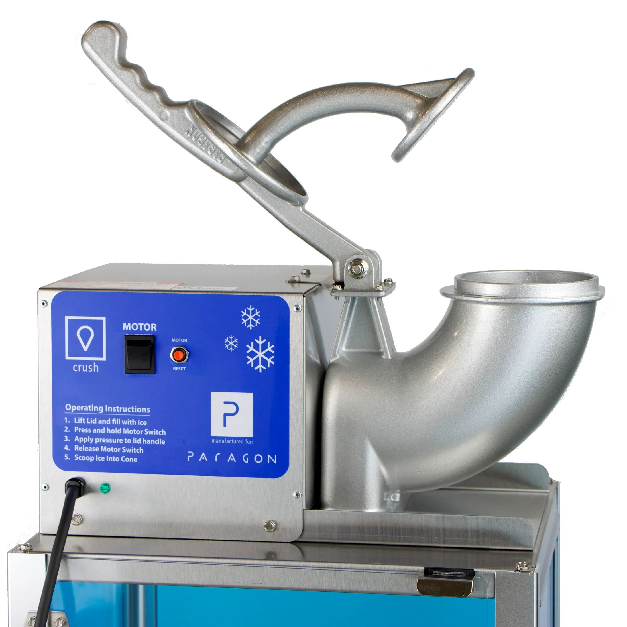 Arctic Blast Snow Cone Machine with Cart by Paragon Concessions
