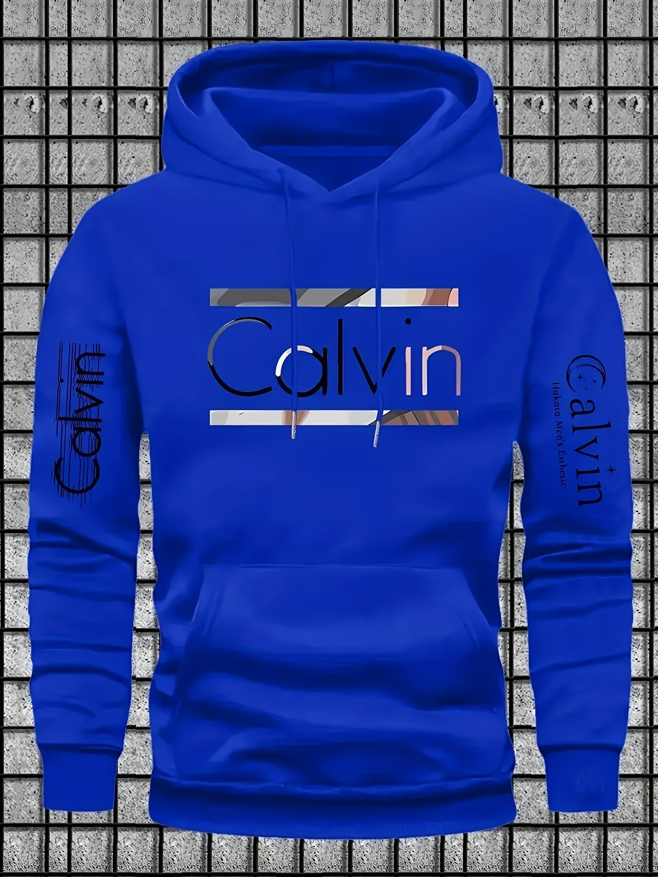 Mens Casual Versatile Hoodie Gal Letter Print