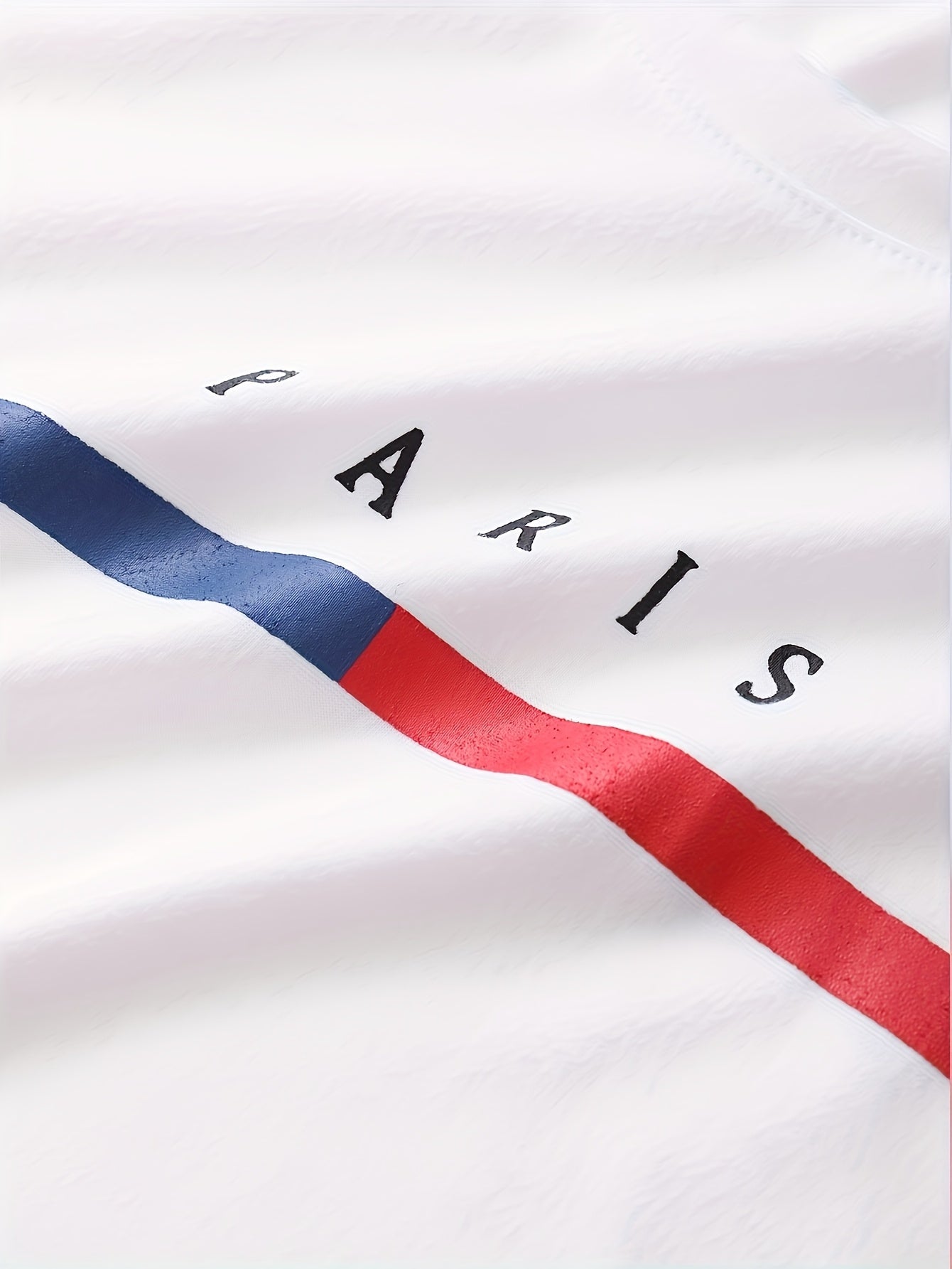 Men's  Paris Short-Sleeve Crew Neck Fitted T-Shirts