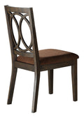Jameson Side Chair Set of 2 Brown Espresso