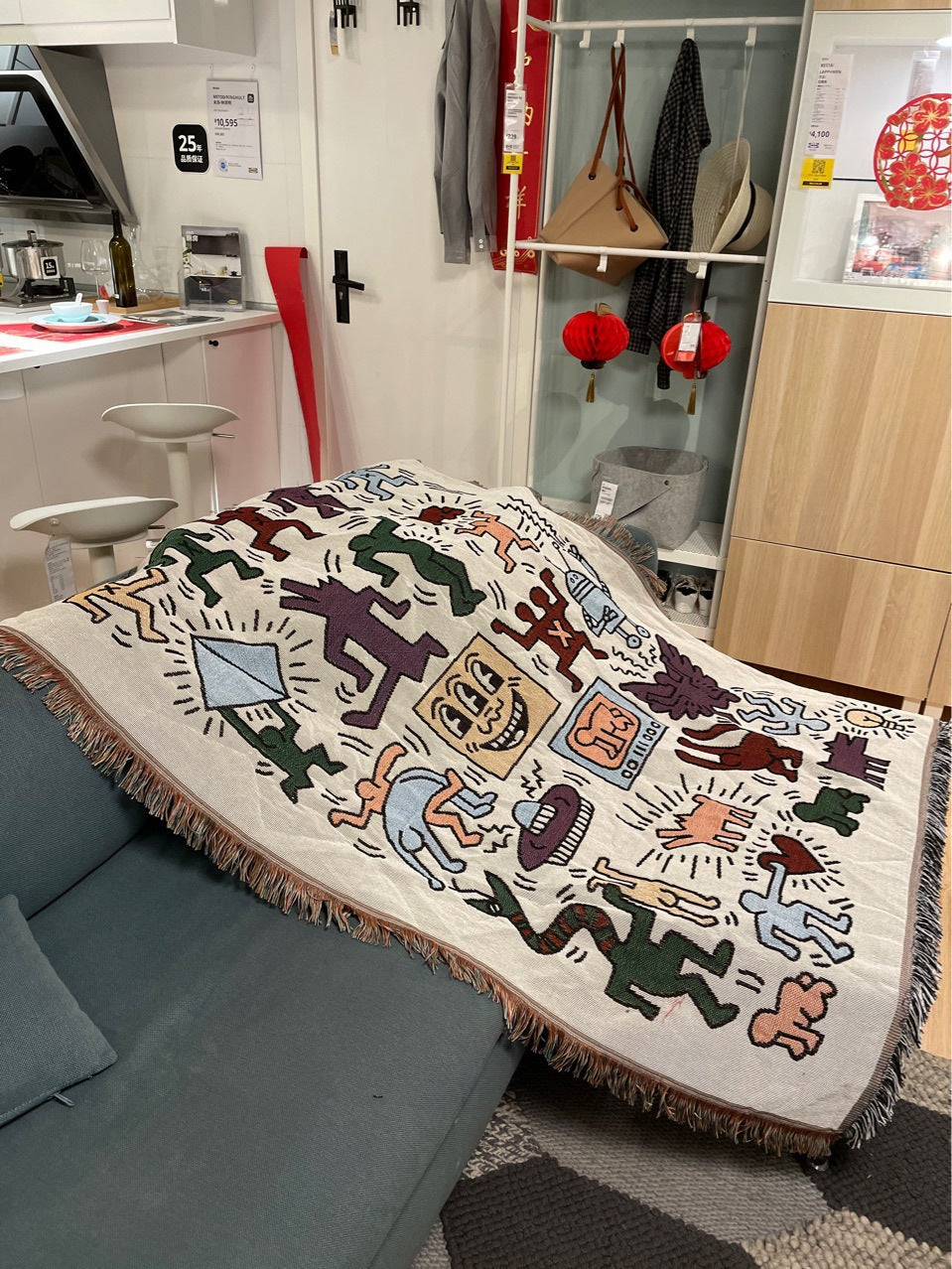 Sofa Blanket Decorative Blanket Outdoor Camping