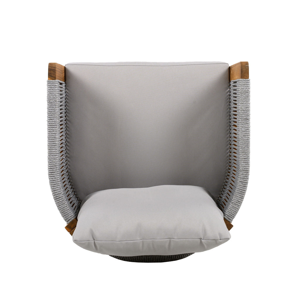 Outdoor Dining Chairs With Rope Handles (Set of 2)