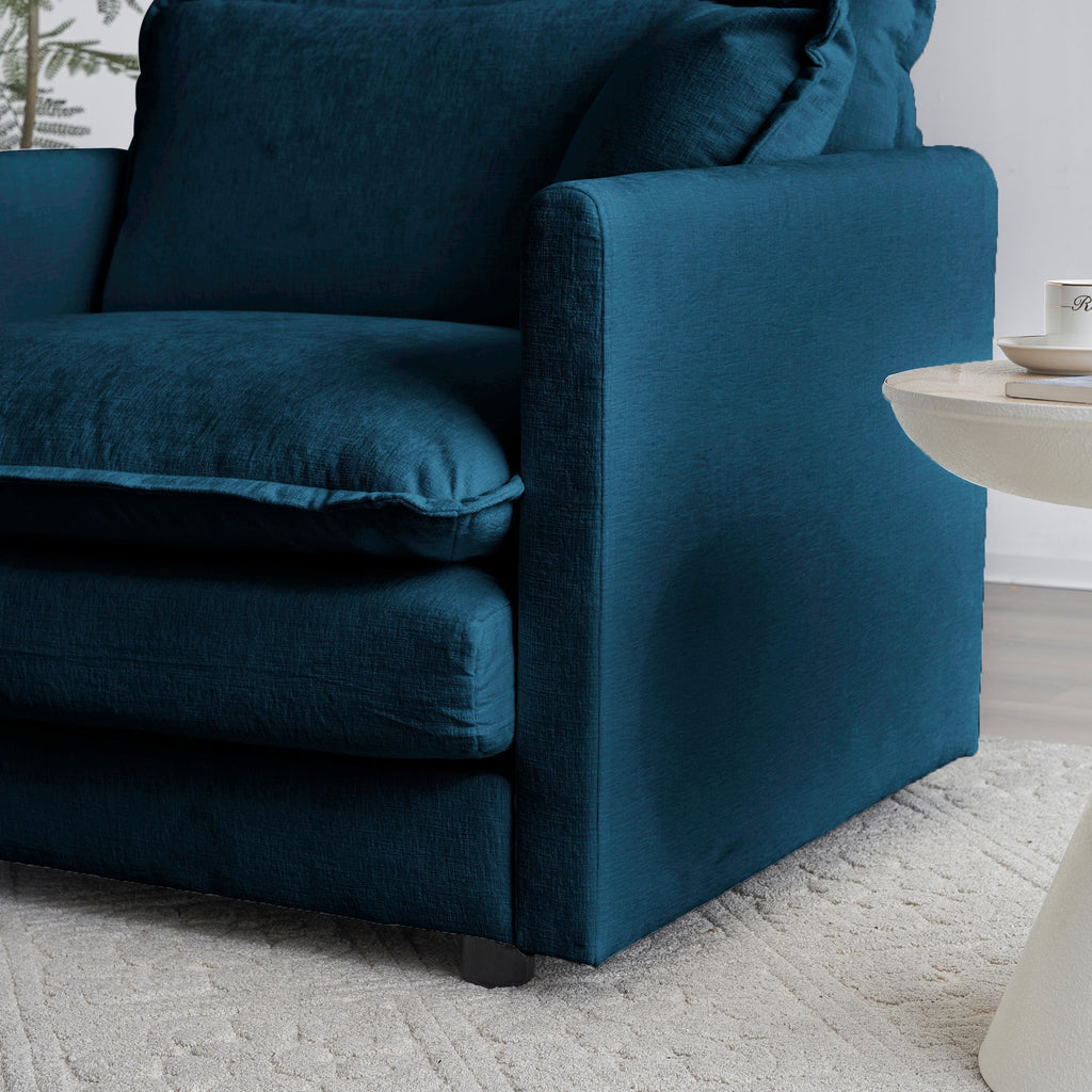 Modular Sectional Sofa for Living Room, U Shaped 5 Seater with Ottoman