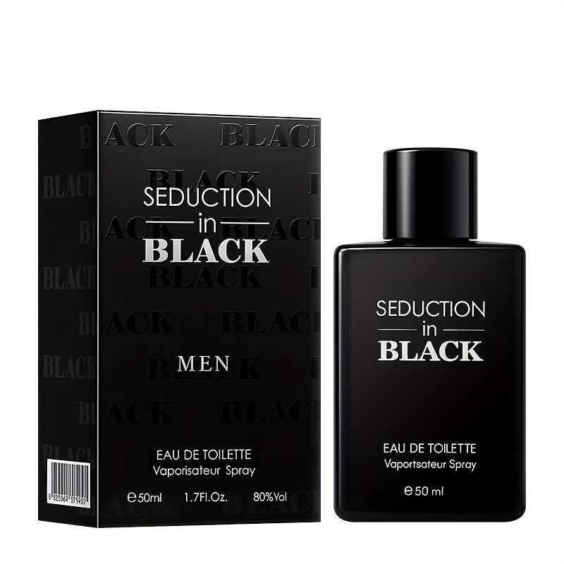 Men's Elegant Woody Eau De Toilette - Long-Lasting Propylene-Free Cologne for Dates, Gym & Travel - 50ml/1.7fl.oz