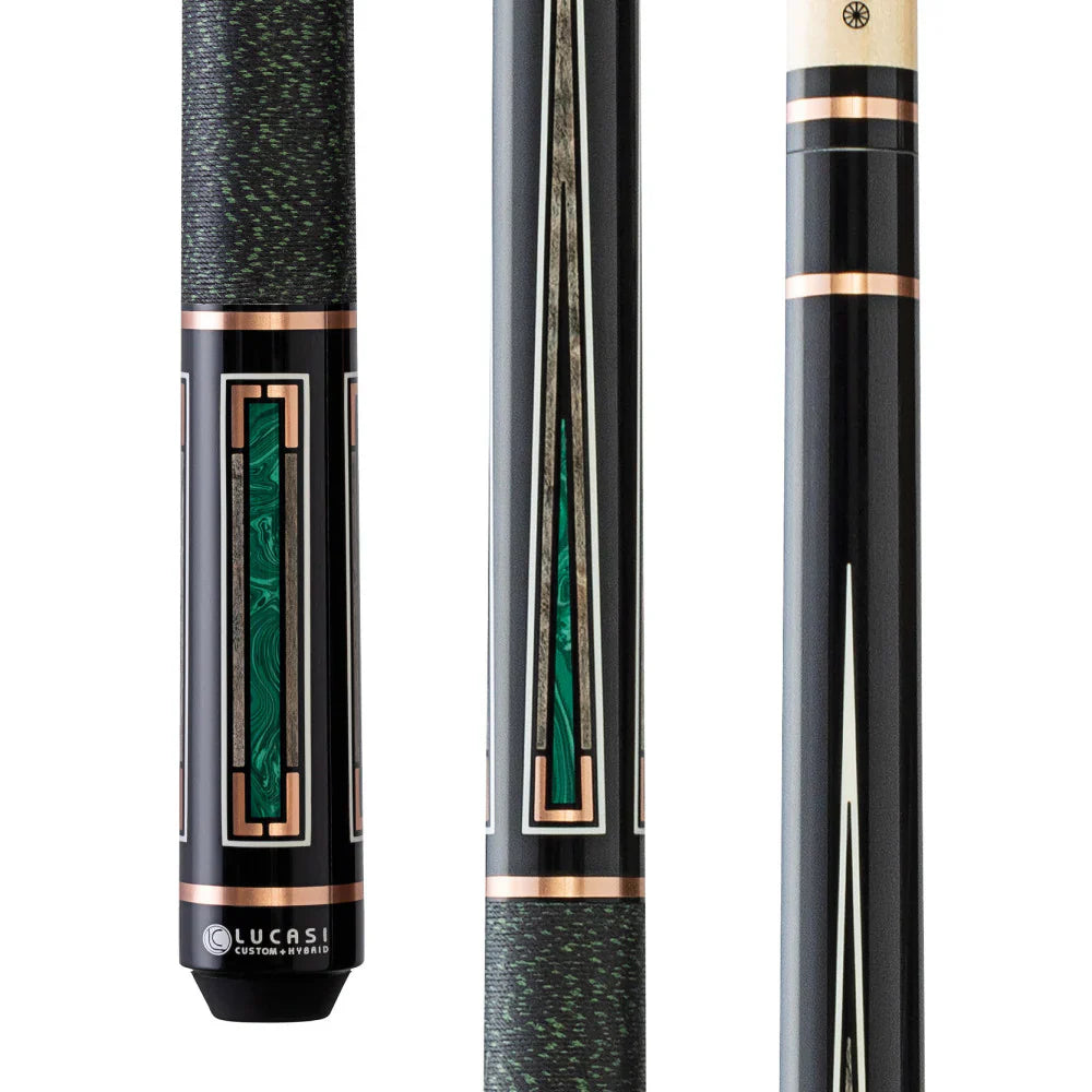 Lucasi Custom Art Deco Rose Gold Ring Pool Cue