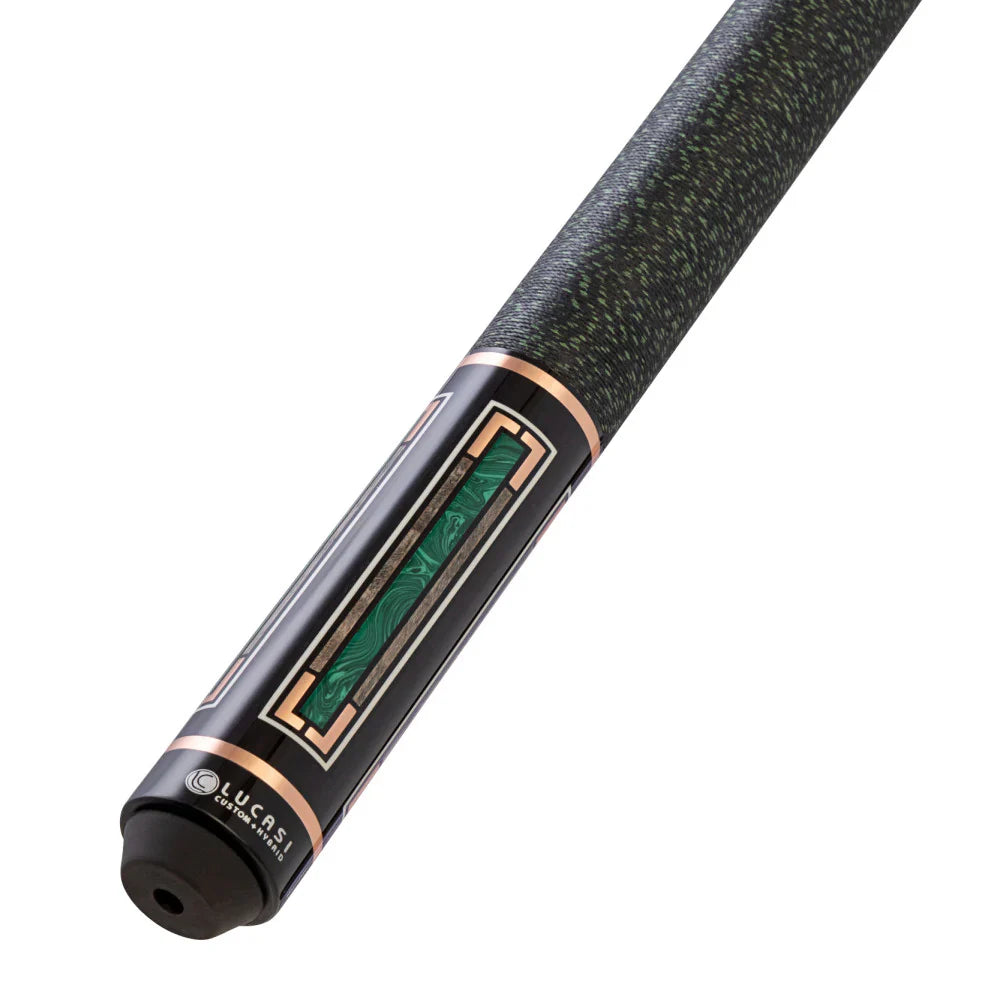 Lucasi Custom Art Deco Rose Gold Ring Pool Cue