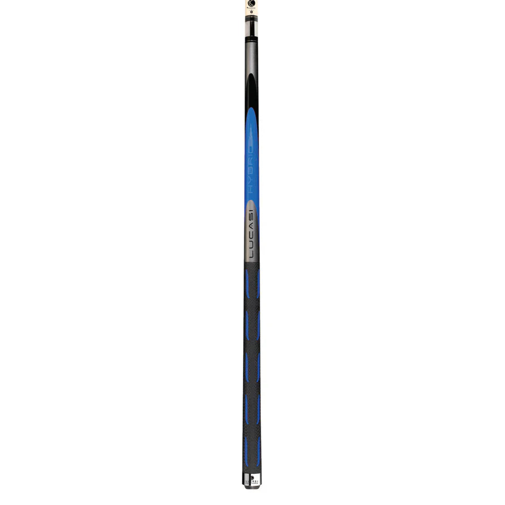 Lucasi Hybrid Metallic Silver Pool Cue with Sport G5 Grip