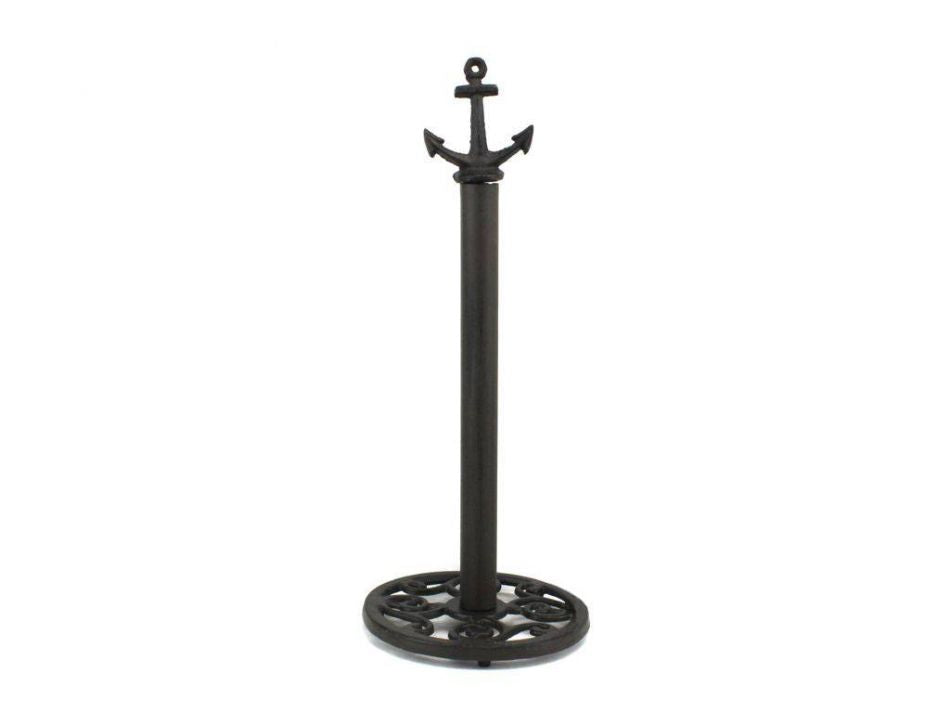 Cast Iron Anchor Toilet Paper Stand - 16 Inch