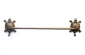 Antique Brass Turtle Bath Towel Holder 28""