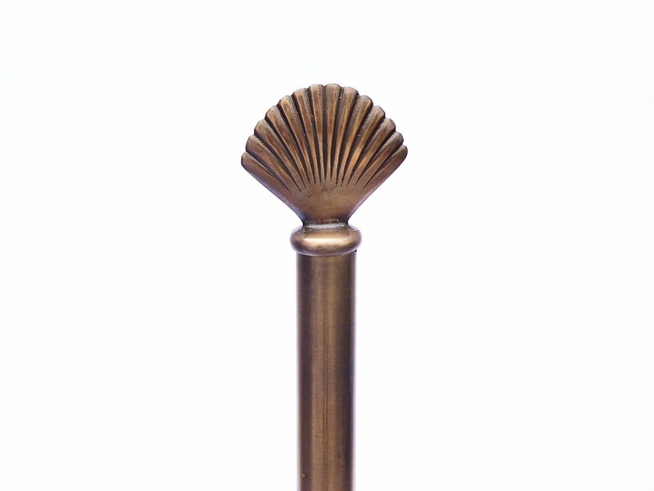 Antique Brass Sea Shell Extra Toilet Paper Stand 16""