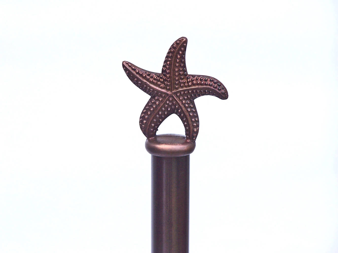 Antique Copper Starfish Paper Towel Holder 16""