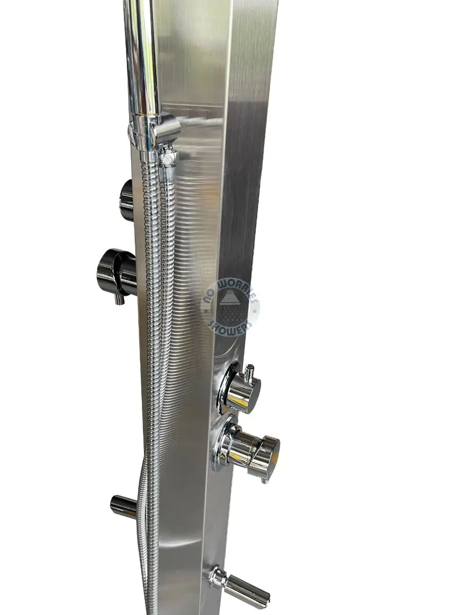 No Worries Showers Bondi Double Head 316L Stainless Steel Outdoor Pool Shower