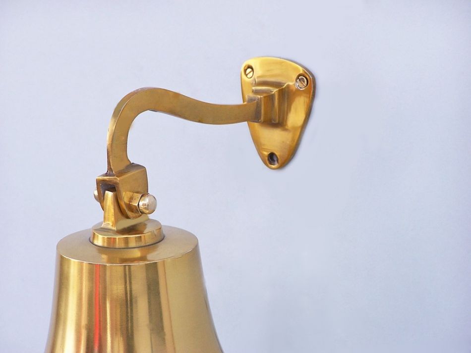 Brass Plated Hanging Ship's Bell 6""