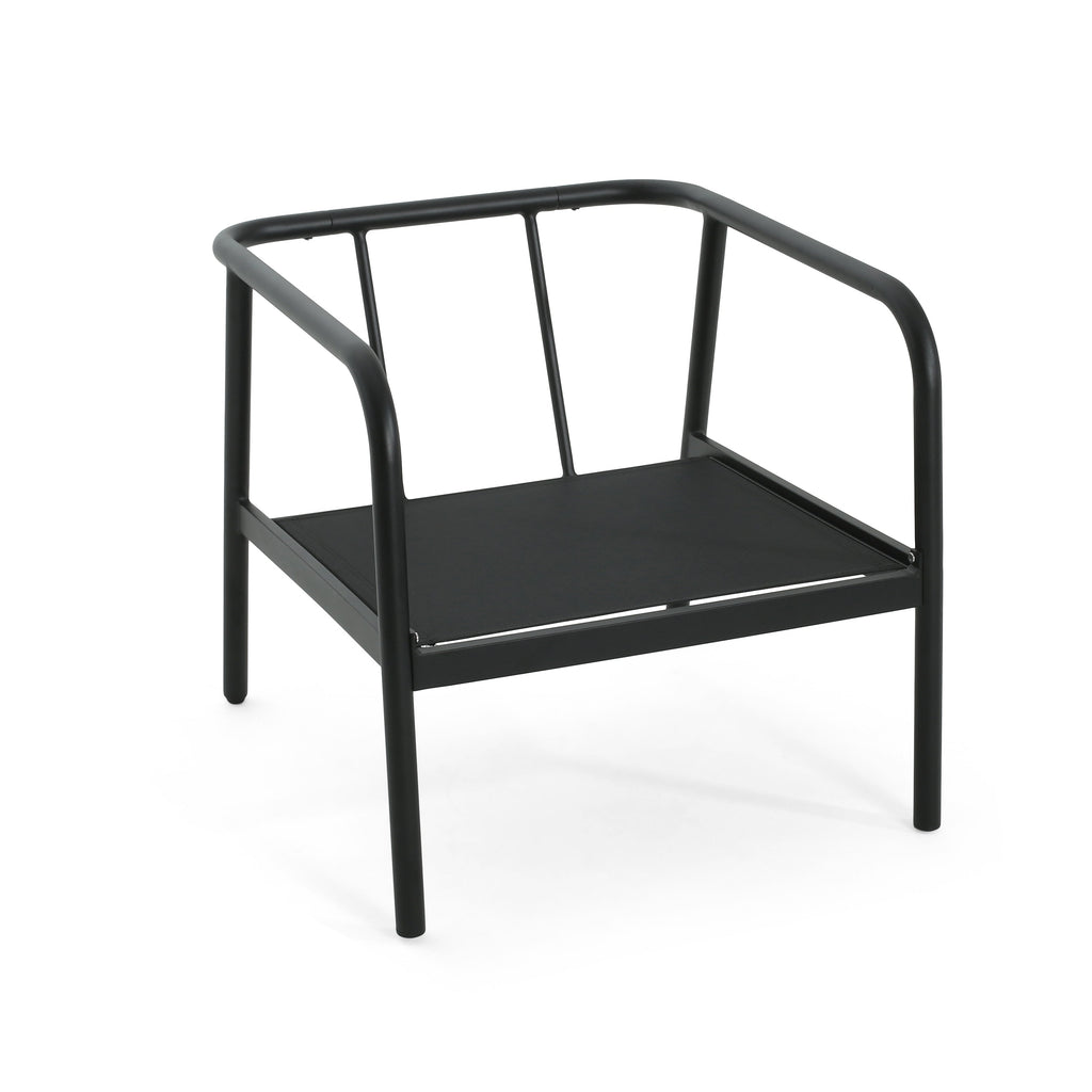 Leora Modern Minimalist Round Tube Sofa Chair with Cushions