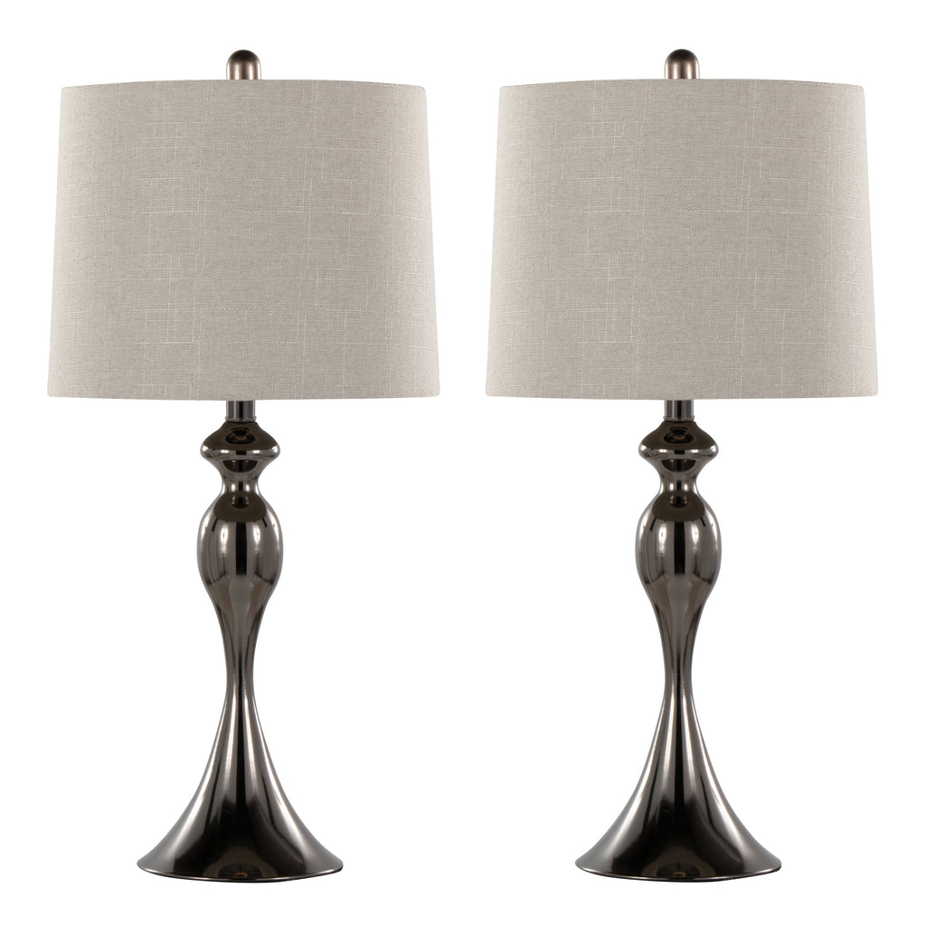 Ashland 27" Contemporary Metal Table Lamp Set of 2