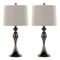 Ashland 27" Contemporary Metal Table Lamp Set of 2