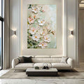 Handmade Oil Painting Canvas Wall Art Decoration 3D Texture Flowers Modern Abstract For Home Room Decor Internet Celebrity Style Rolled Frameless Unstretched Painting