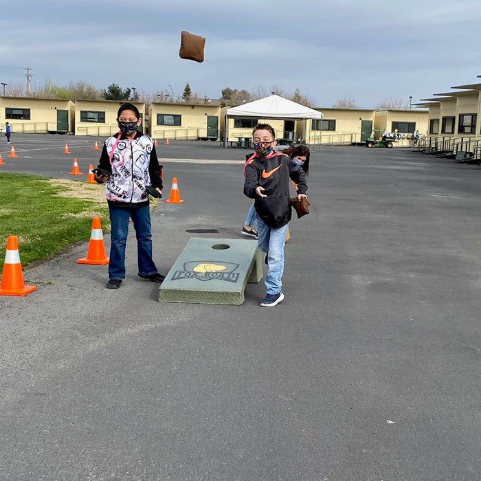 Stone Age Concrete Outdoor Cornhole Boards